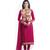 Blue embroidered georgette salwar with dupatta