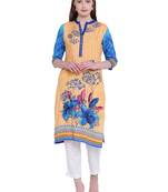Multicolor printed rayon kurti