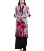 Multicolor printed rayon kurti