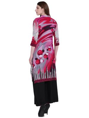 Multicolor printed rayon kurti 2