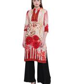 Multicolor printed rayon kurti
