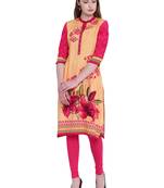 Multicolor printed rayon kurti