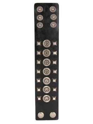 Hexagon Diesel Funky 100% Genuine Handcrafted Rhodium Black Adjustable Leather Bracelet Boys 4