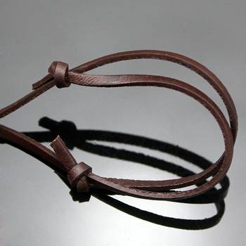 Hip Hop Punk Cowboy  Cap Cross Bronze Vintage Leather Brass Pendant Chain Necklace Men Boys 5