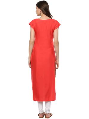 Multicolor printed crepe kurti 3
