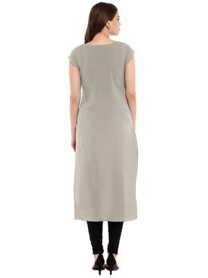 Multicolor printed crepe kurti 3