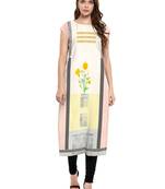 Multicolor printed crepe kurti