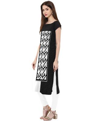 Multicolor printed crepe kurti 2