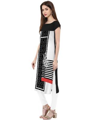 Multicolor printed crepe kurti 2