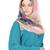 Peach 20% Silk 80% Viscose Islamic Style Look Casual Hijab Arabian Naqab Stole Women Scarf