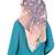 Peach 20% Silk 80% Viscose Islamic Style Look Casual Hijab Arabian Naqab Stole Women Scarf