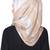 beige Cotton Satin Islamic Style Look Casual Hijab Arabian Naqab Stole Women Scarf