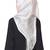 silver Soft Mesh Islamic Style Look Casual Hijab Arabian Naqab Stole Women Scarf
