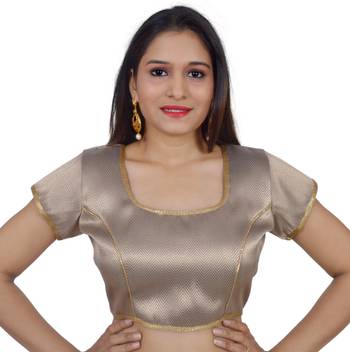 Anmol art silk Self Design stitched blouse 1