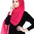 Pink V.Ggt Islamic Style Look Casual Hijab Arabian Naqab Stole Women Scarf