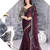 Magenta embroidered Cotton Brasso saree