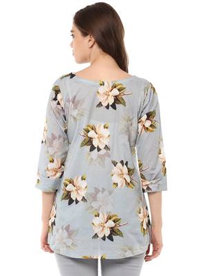 Rosah Regular Cotton Long Top for Women' Work Wear 3