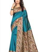 Multicolor Printed Art Silk Sarees Saree