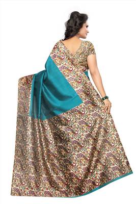Multicolor Printed Art Silk Sarees Saree 2