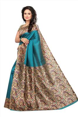 Multicolor Printed Art Silk Sarees Saree 3