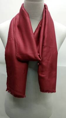 Maroon Cotton Islamic Style Stole Scarf Daily Wear Naqab  Arabian Hijab 1