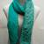 Green  Cotton Islamic Style Stole Scarf Daily Wear Naqab  Arabian Hijab