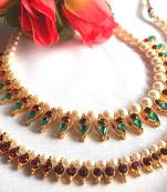 Multi Color with Maroon Beads Necklace