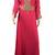 Pink Zari Stone Work Georgette Islamic Style Arabian gown Beads Embedded PartyWear Farasha