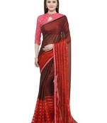 Multicolor brasso saree with blouse