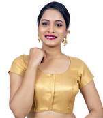 Gold Brocade Self Design readymade blouse