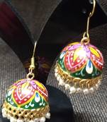 multicolor paiting party wear jhumka