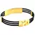 black wire gold plate designer cuff kada free size openable lock