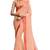 Orange Pure Georgette Embroidered Saree With Blouse