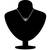 Mahi Rhodium Plated Valentine collection Entwined Heart Cubic Zirconia Pendant PS1193703R