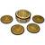 Multicolored Kashmiri Paper Mache Coasters (Set of 6 with Box))