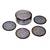 Blue Kashmiri Paper Mache Coasters (Set of 6 with Box)