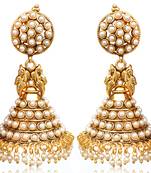 Blue Pearl jhumkas