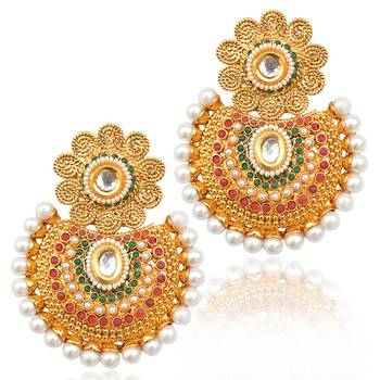 Maroon Pearl danglers-drops 1