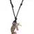 vintage bronze finish cross and gun mens necklace chain