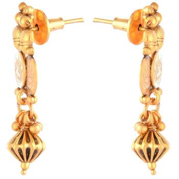 lakshmi coin gold plated temple antique necklace earring other set 3