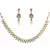 kundan drop pearl polki gold plated chocker necklace earring set