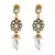 kundan drop pearl polki gold plated chocker necklace earring set