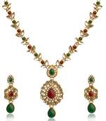Multicolor polki necklace-sets