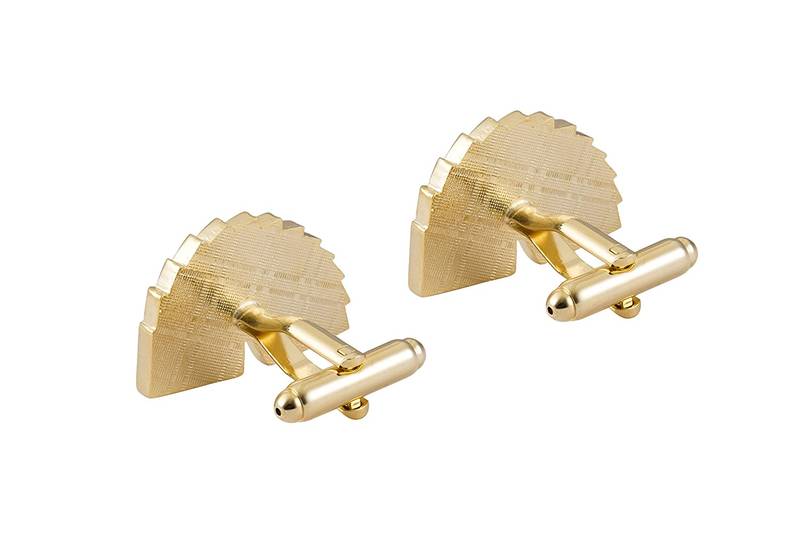 Gambling Poker Playing Cards Gold Formal Shirt Brass Cufflinks Pair for Men Gift Box