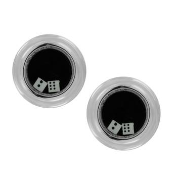 Gambling Dice Formal Shirt Brass Cufflinks Pair Men Gift Box 1