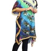 Multi Color Short Party Wear Digital Printed Kaftan