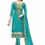 Turquoise Embroidered Chanderi Salwar