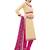 Beige embroidered chanderi salwar