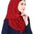 Islamic Style Stole Daily Wear Arabian Maroon Small Polka Dots Instant Hijab