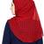 Islamic Style Stole Daily Wear Arabian Maroon Small Polka Dots Instant Hijab